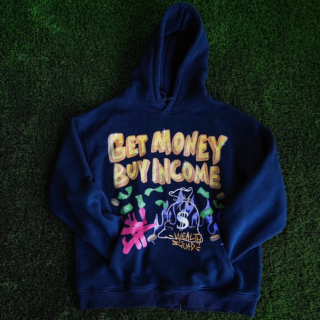 Black Get Money Buy Income Hoodie Unisex